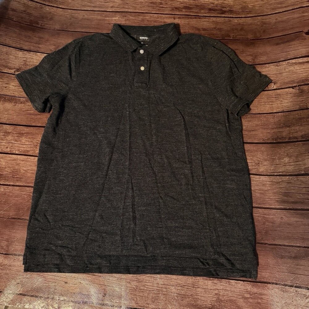 Men’s Sonoma Dark Heather Gray Polo Shirt XL